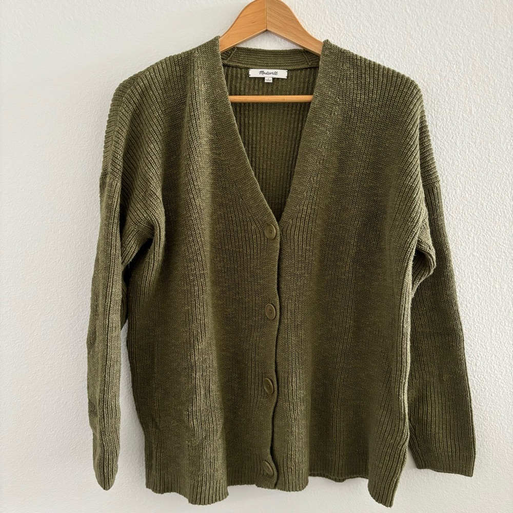Madewell button sweater